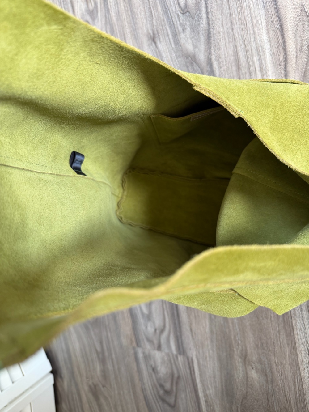 Molly G Green Suede Leather Hobo Shoulder Bag - Picture 9 of 11